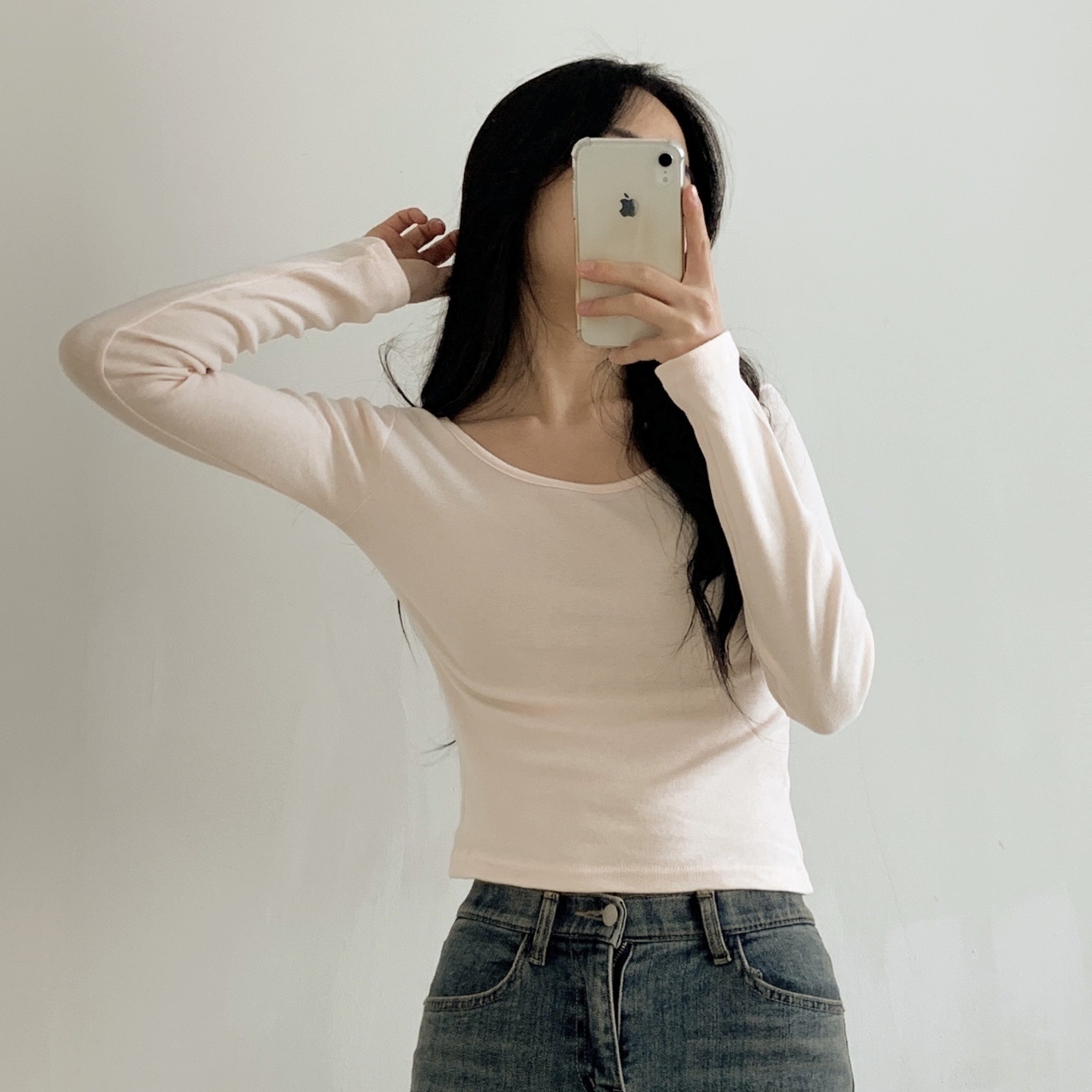 ワイドネックスリム長袖Tシャツ | 詳細画像15