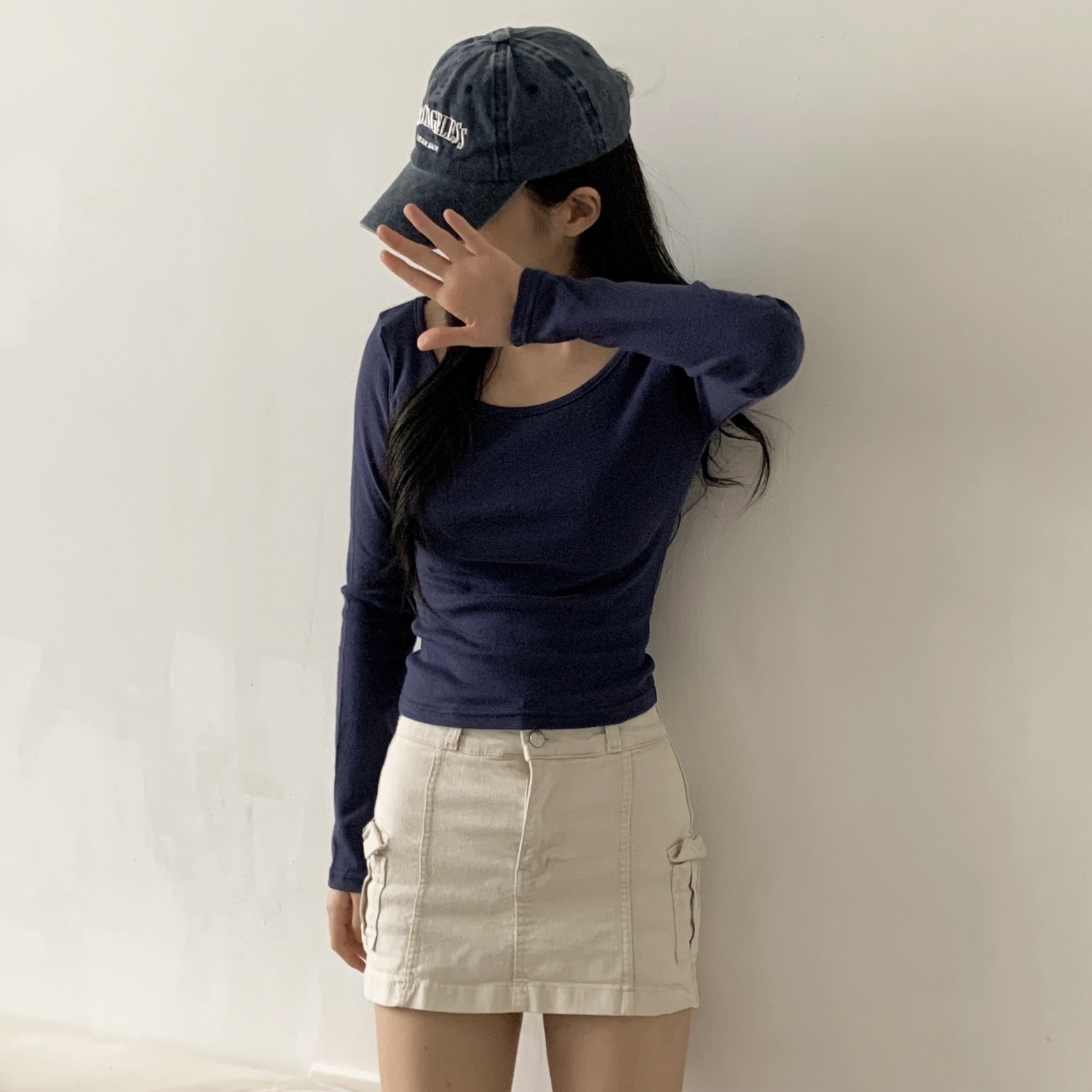 ワイドネックスリム長袖Tシャツ | 詳細画像10