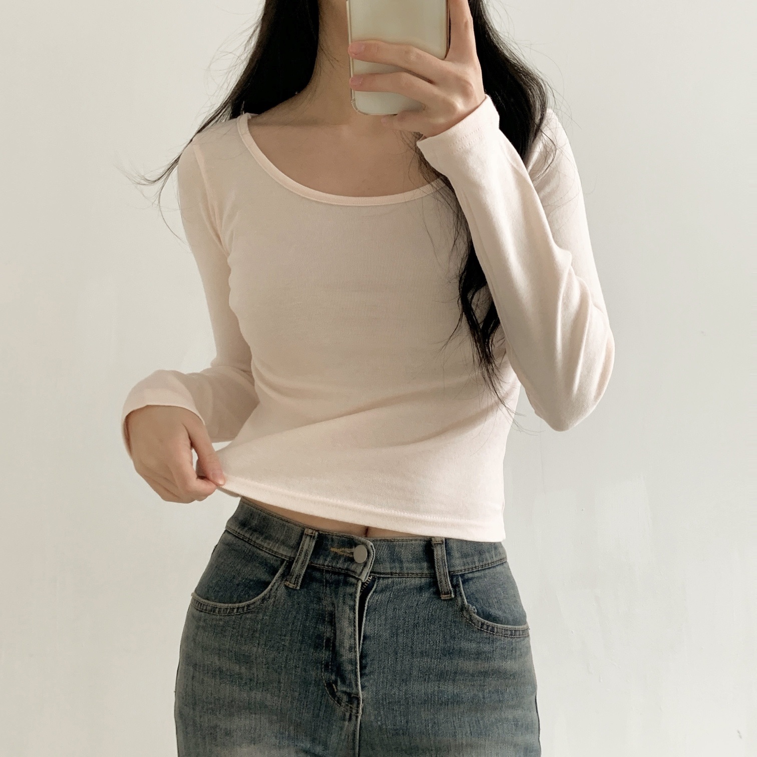 ワイドネックスリム長袖Tシャツ | 詳細画像17