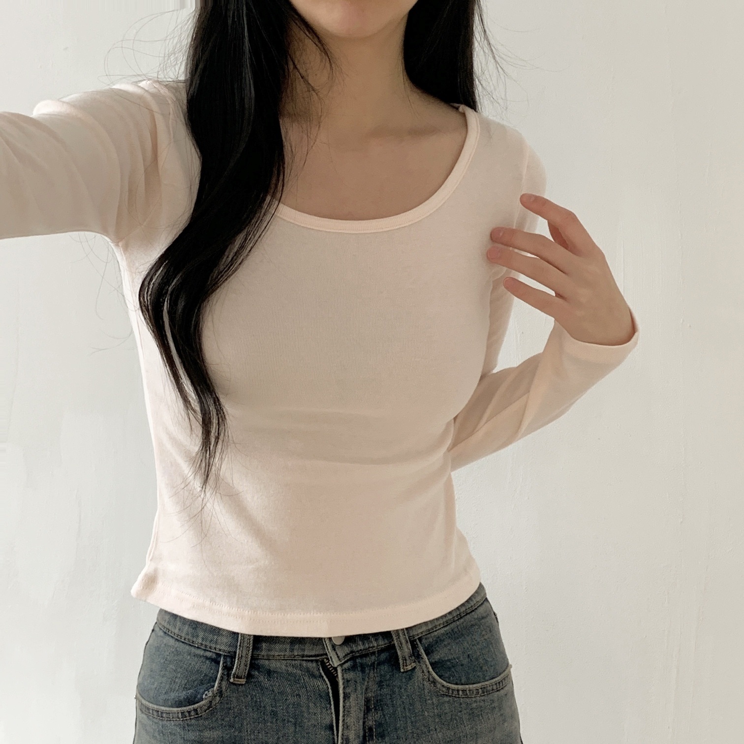 ワイドネックスリム長袖Tシャツ | 詳細画像16