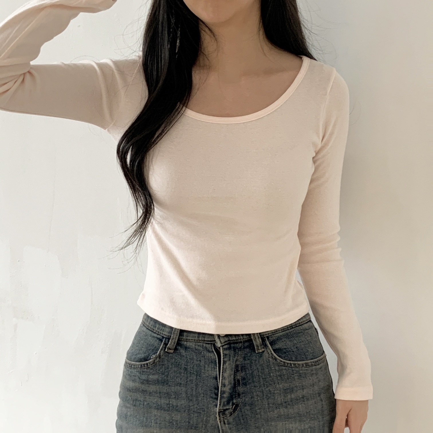 ワイドネックスリム長袖Tシャツ | 詳細画像19