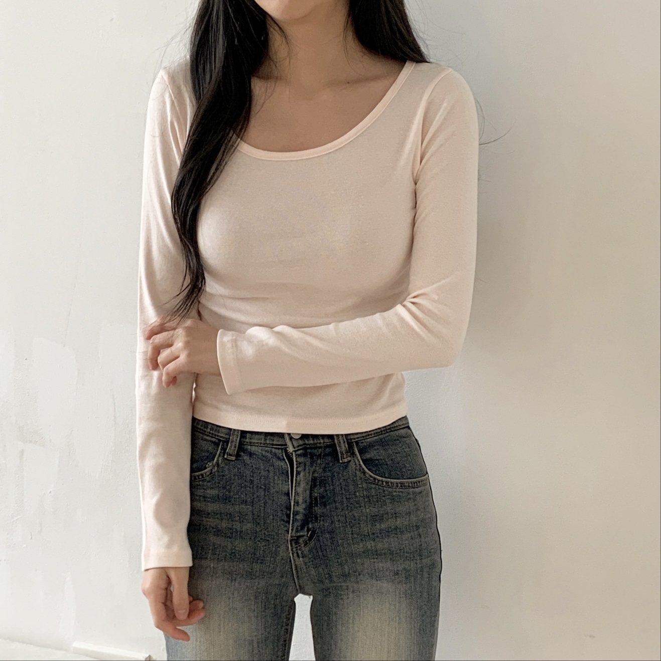 ワイドネックスリム長袖Tシャツ | 詳細画像20