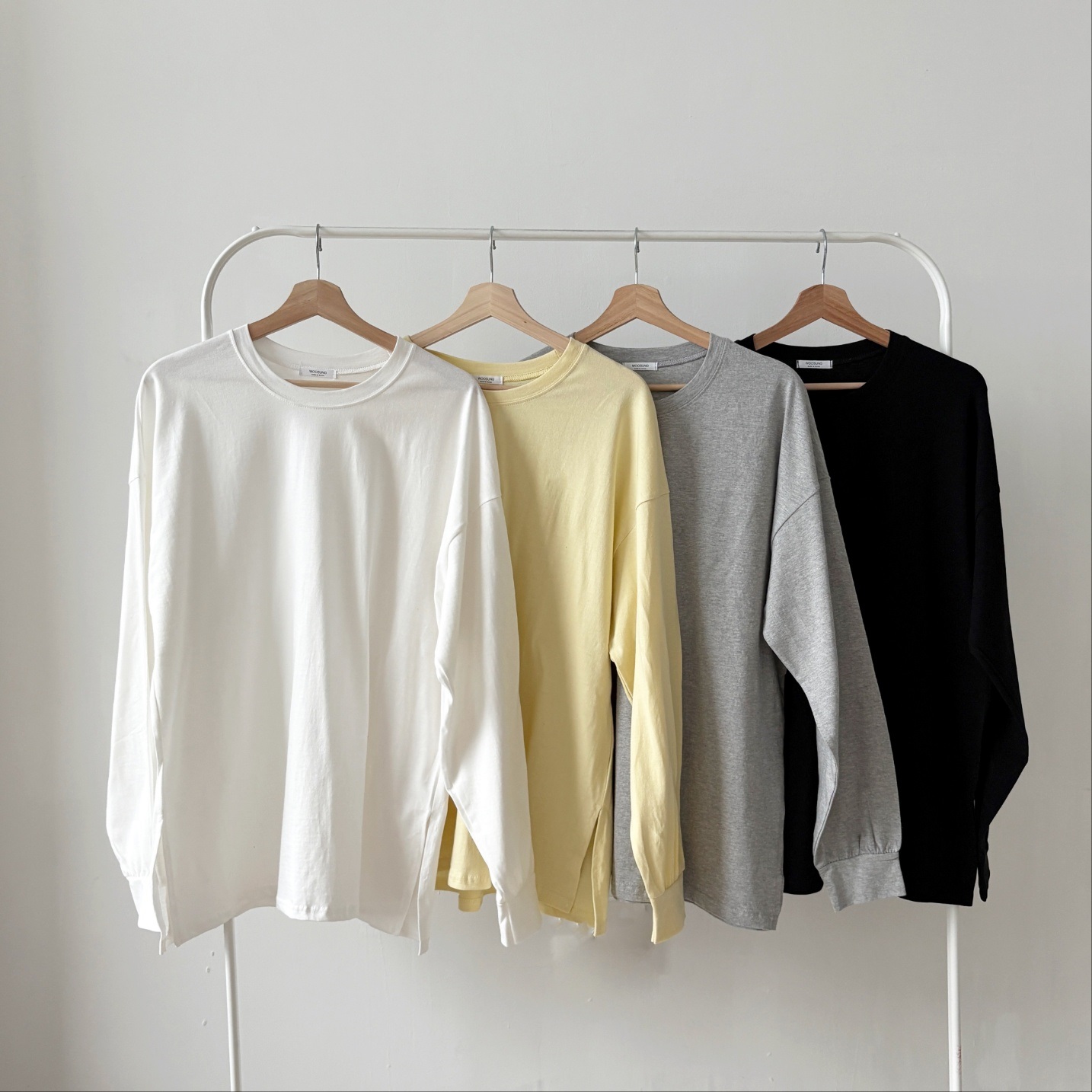 ギャザー長袖スリットボクシーTシャツ | 詳細画像3