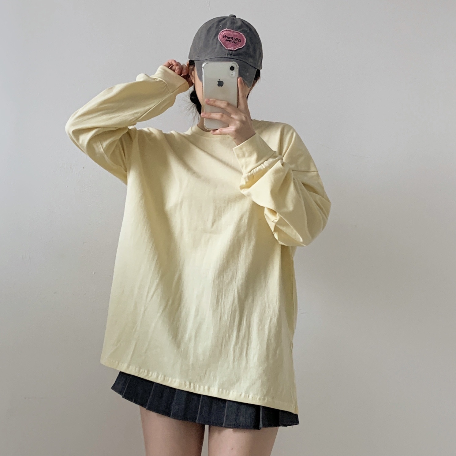 ギャザー長袖スリットボクシーTシャツ | 詳細画像6