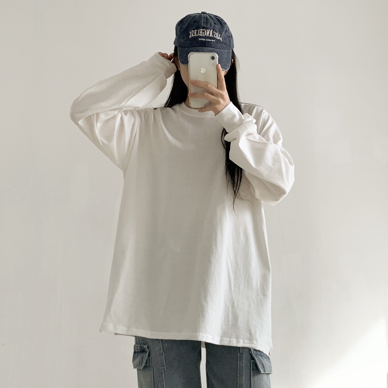 ギャザー長袖スリットボクシーTシャツ | 詳細画像13