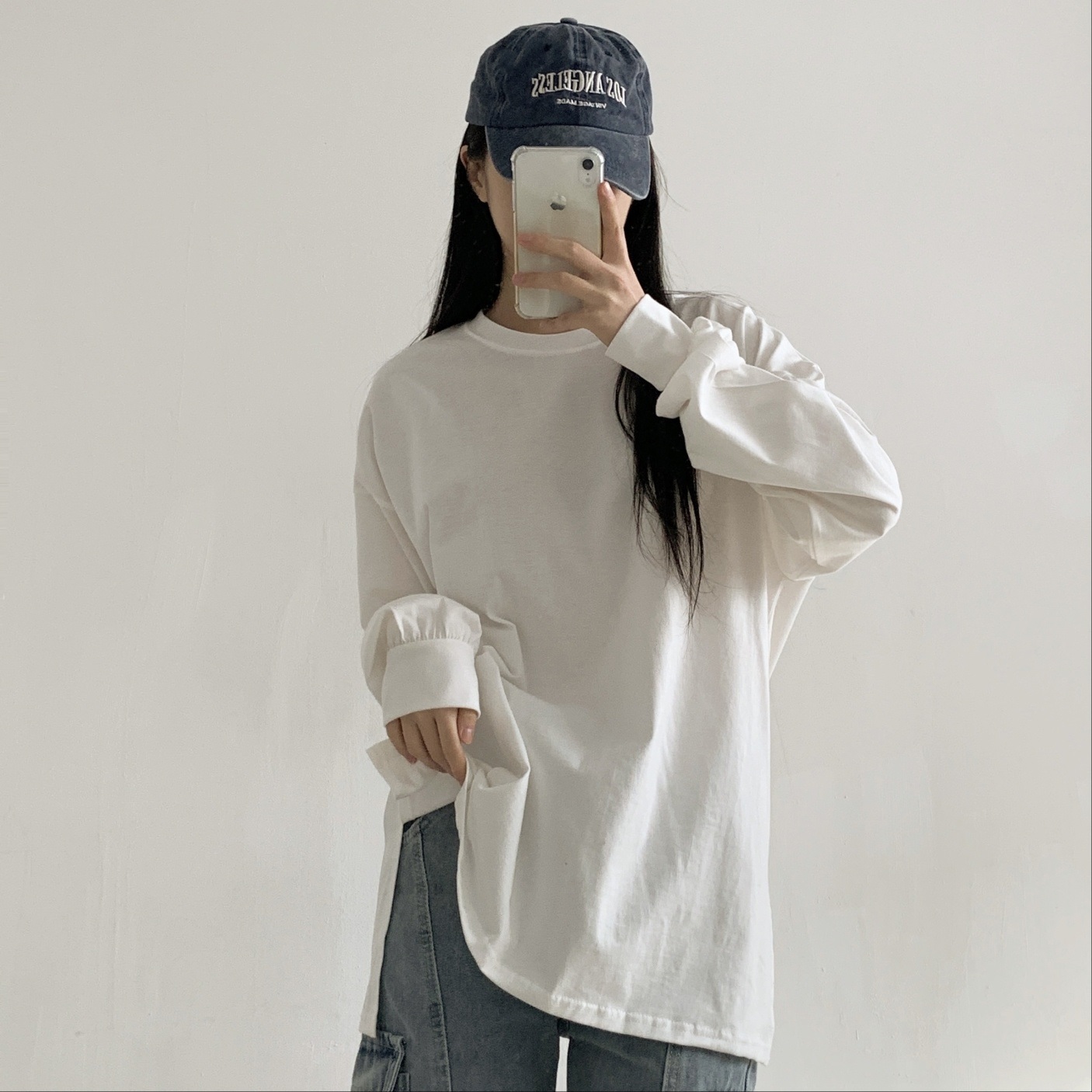 ギャザー長袖スリットボクシーTシャツ | 詳細画像20