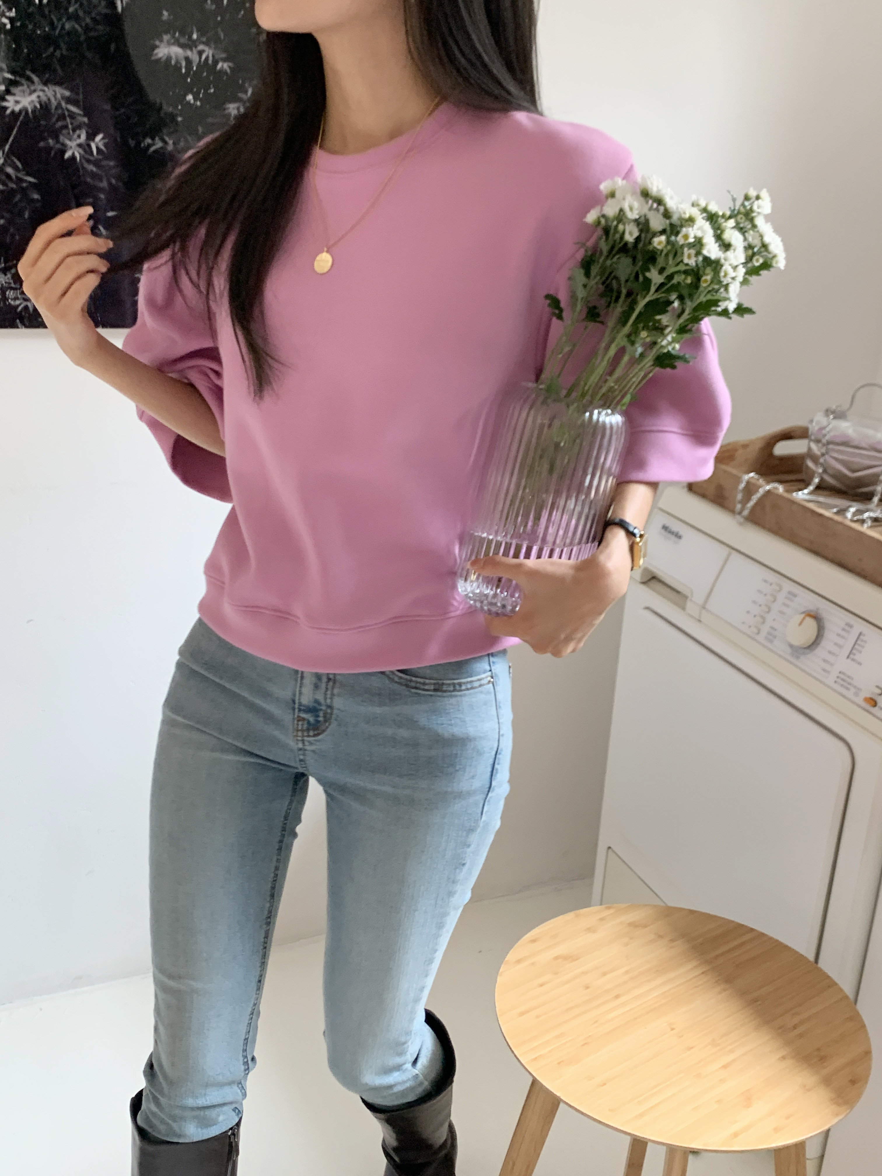 パフハーフスリーブクロップドスウェット | 詳細画像10