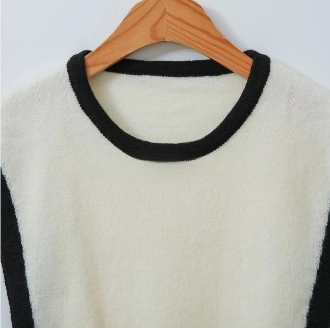 ウール混ボタン配色ニットベスト | 詳細画像18
