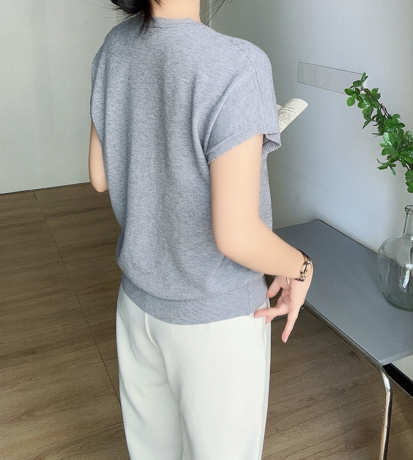 パンチングフレンチスリーブニット | 詳細画像19