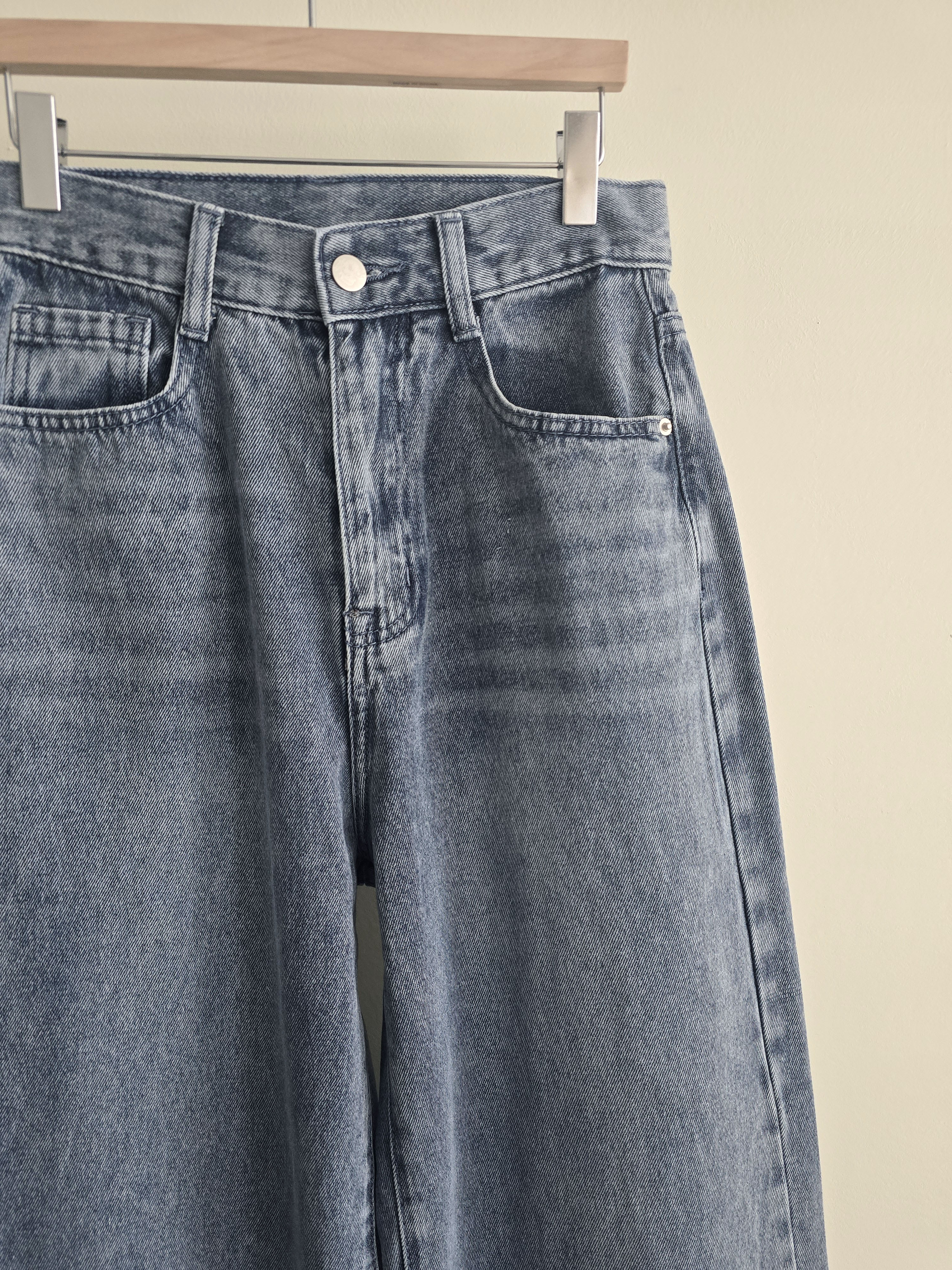 ライトブルーウォッシングワイドデニムパンツ | 詳細画像16