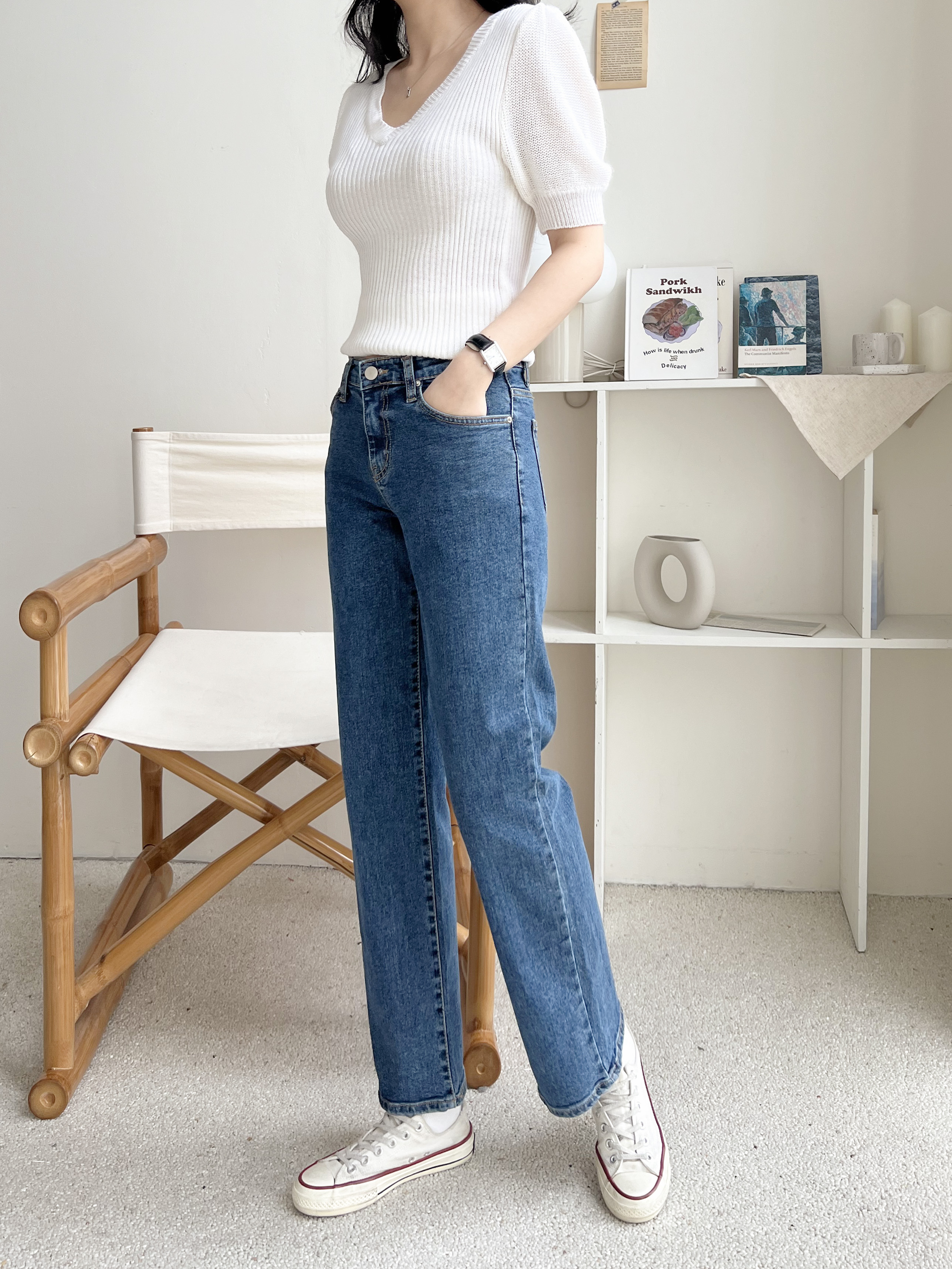 クロップドストレートデニムパンツ | 詳細画像5