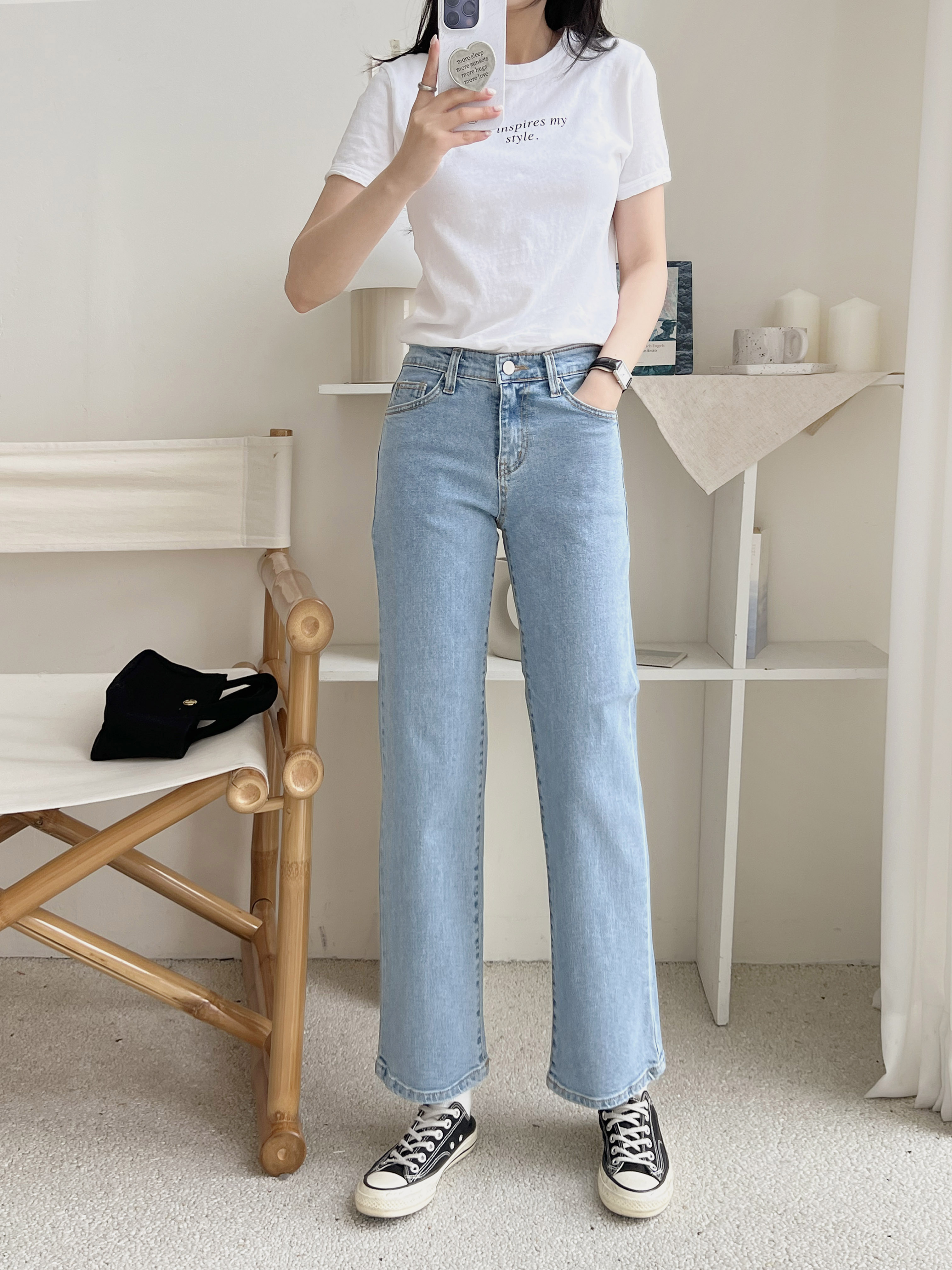 クロップドストレートデニムパンツ | 詳細画像9