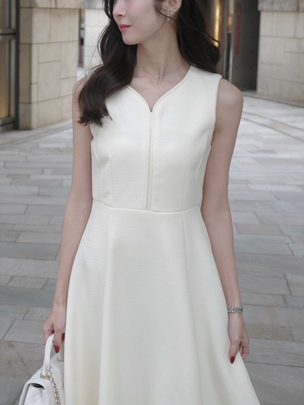 ツイードハートネックワンピース | 詳細画像6