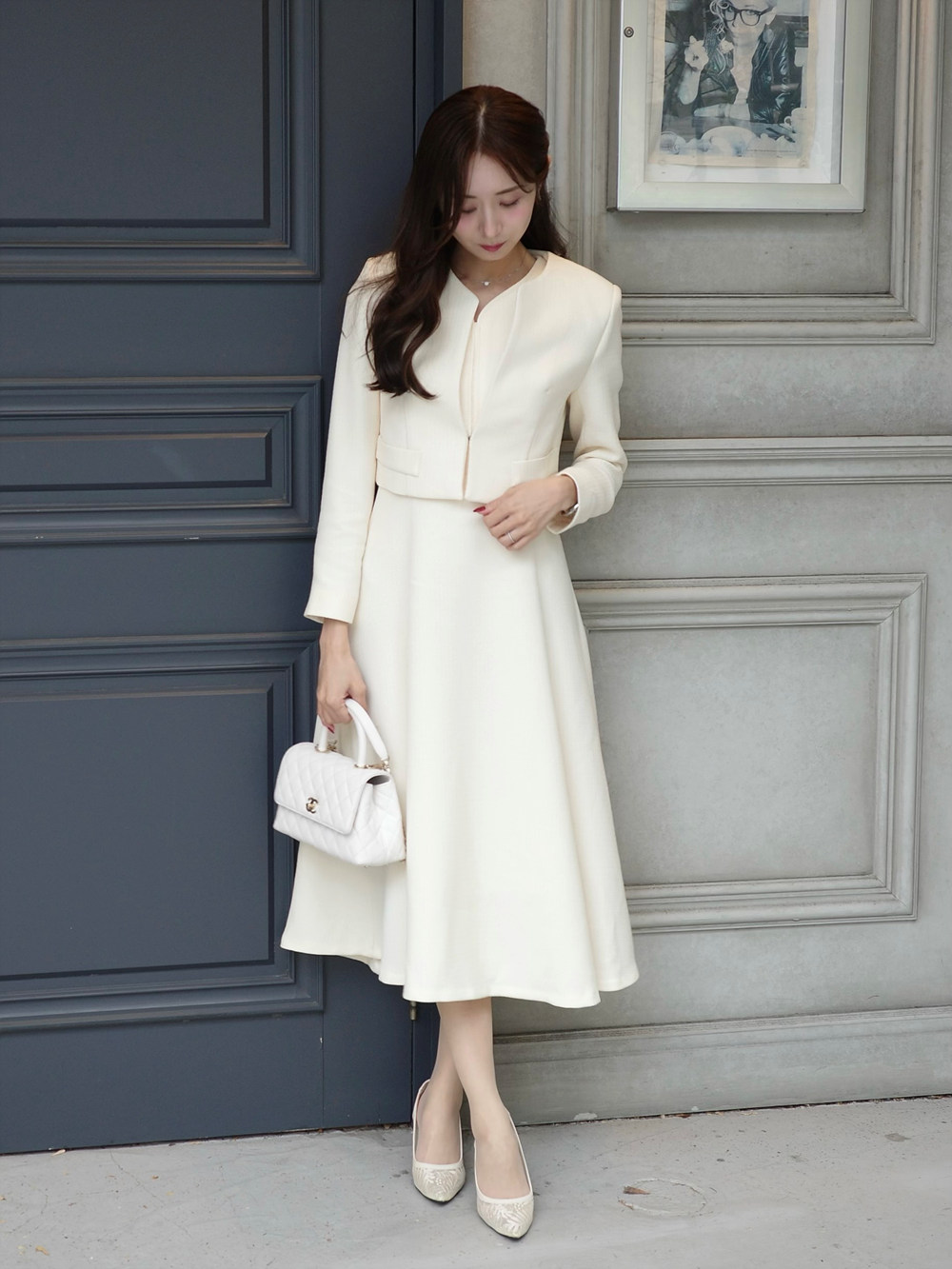 ツイードハートネックワンピース | 詳細画像13