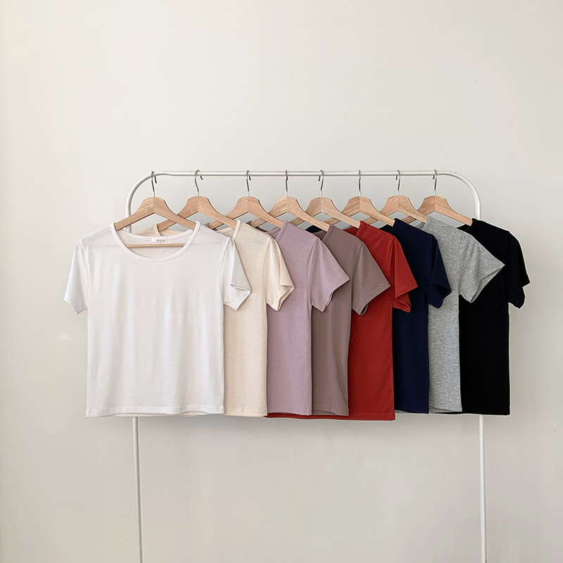 ラウンドネック半袖ショートTシャツ | 詳細画像20