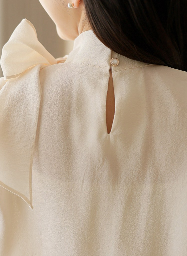 リボンスカーフネックシフォンブラウス | レディースファッション通販