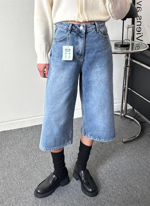 ウォッシュドバミューダデニムパンツ | 詳細画像1