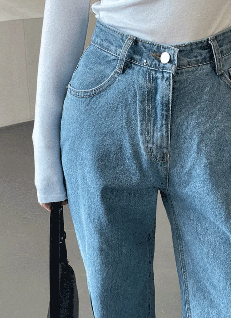 ハイウエストバックラインデニムパンツ | ganadaran | 詳細画像1