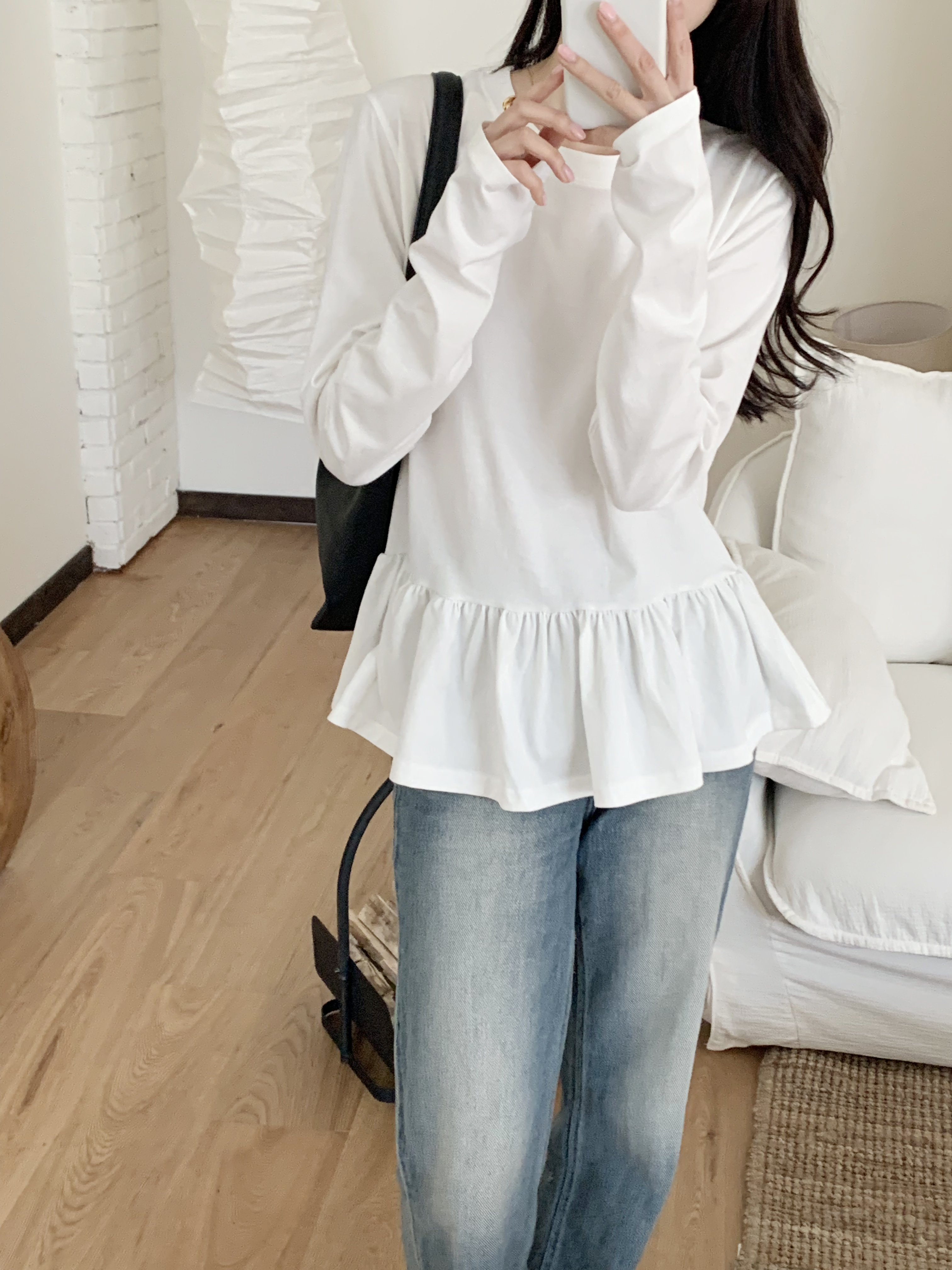 コットンペプラムTシャツ | 詳細画像3