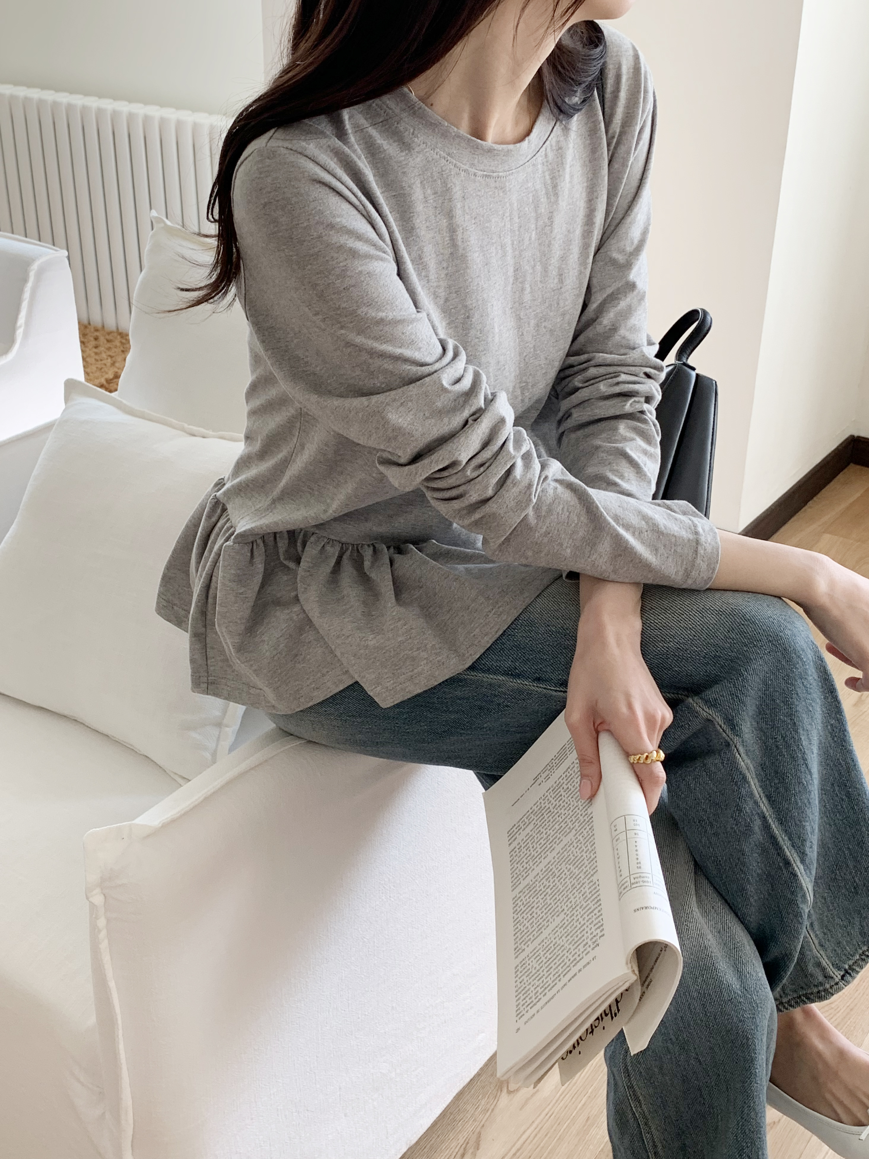 コットンペプラムTシャツ | 詳細画像10