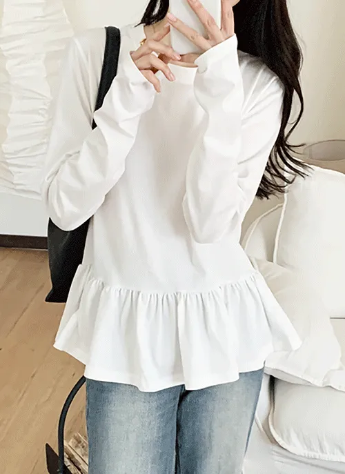 コットンペプラムTシャツ | 詳細画像1