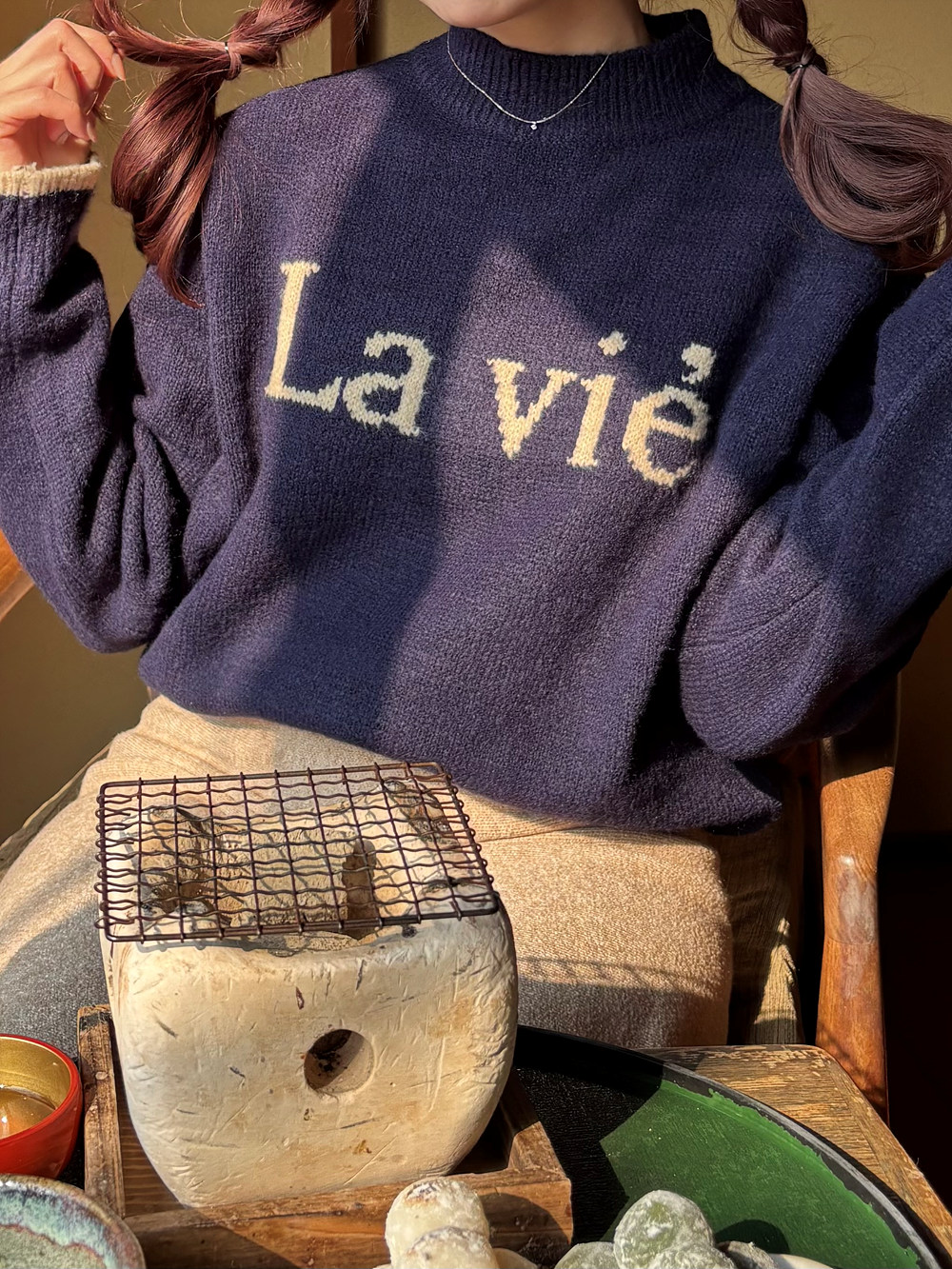 ハーフネック配色ロゴニット | 詳細画像19