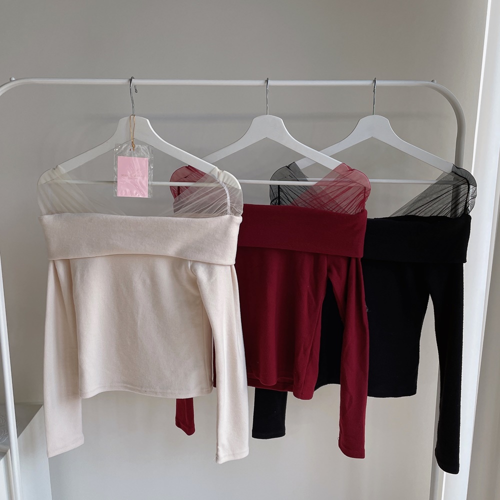 シースルーオフショルTシャツ | 詳細画像13