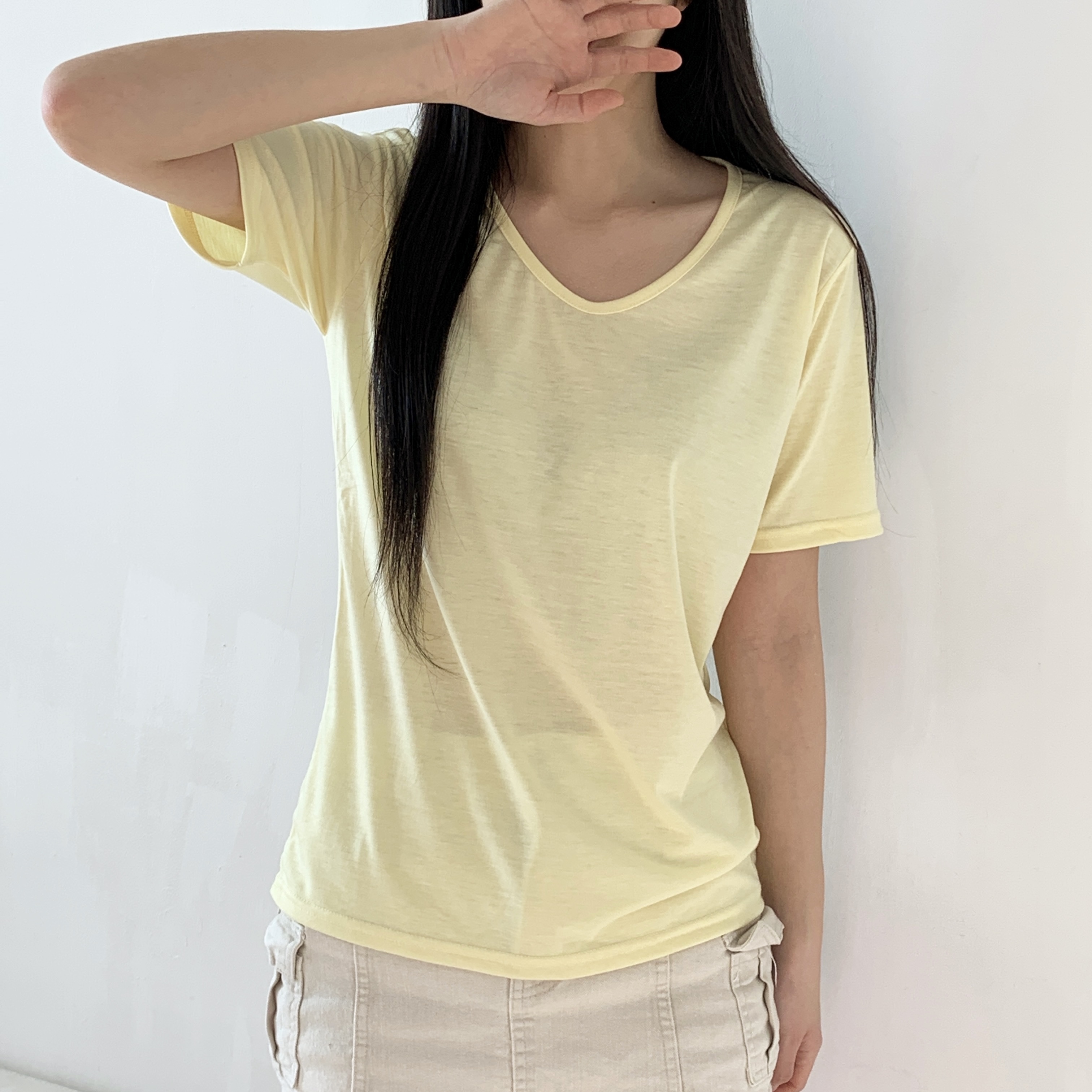 Vネック半袖Tシャツ | 詳細画像5