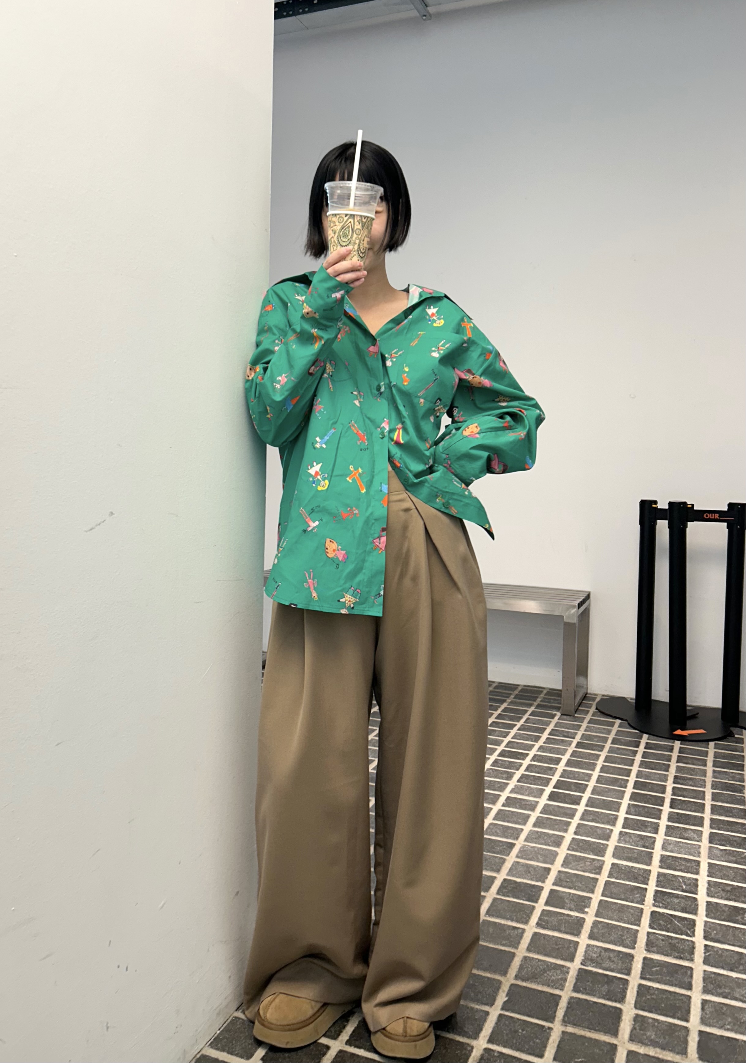 バックゴムディープタックワイドスラックス | 詳細画像7