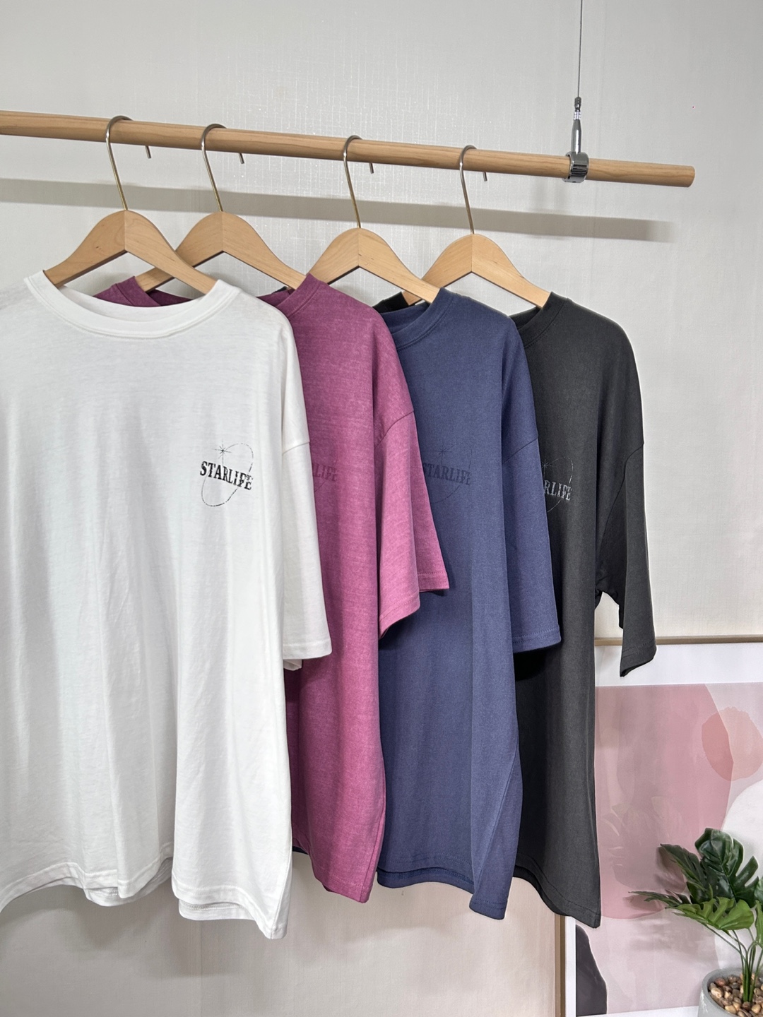 バックSTARLIFEプリントボクシーTシャツ | 詳細画像12