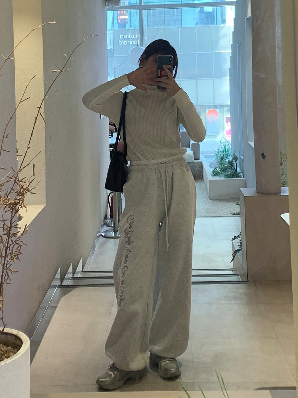 ボタンスリーブリブハーフネックニット | 詳細画像8