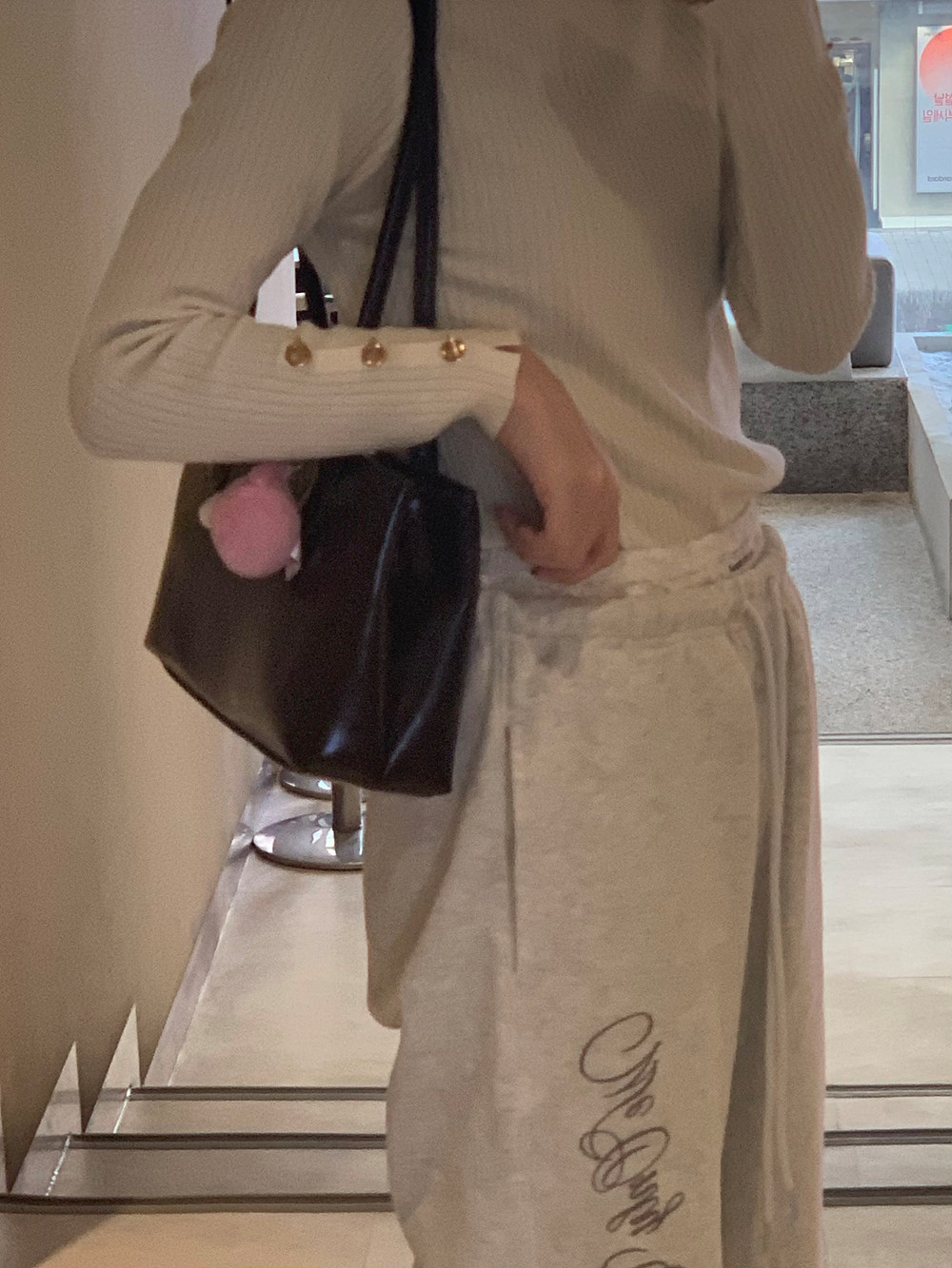 ボタンスリーブリブハーフネックニット | 詳細画像11