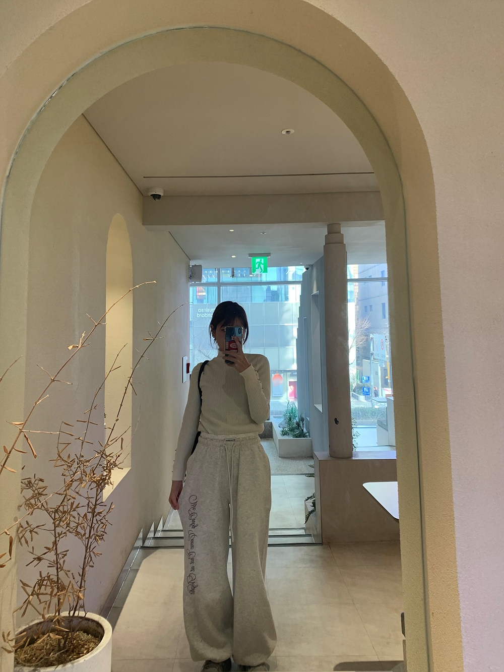 ボタンスリーブリブハーフネックニット | 詳細画像13