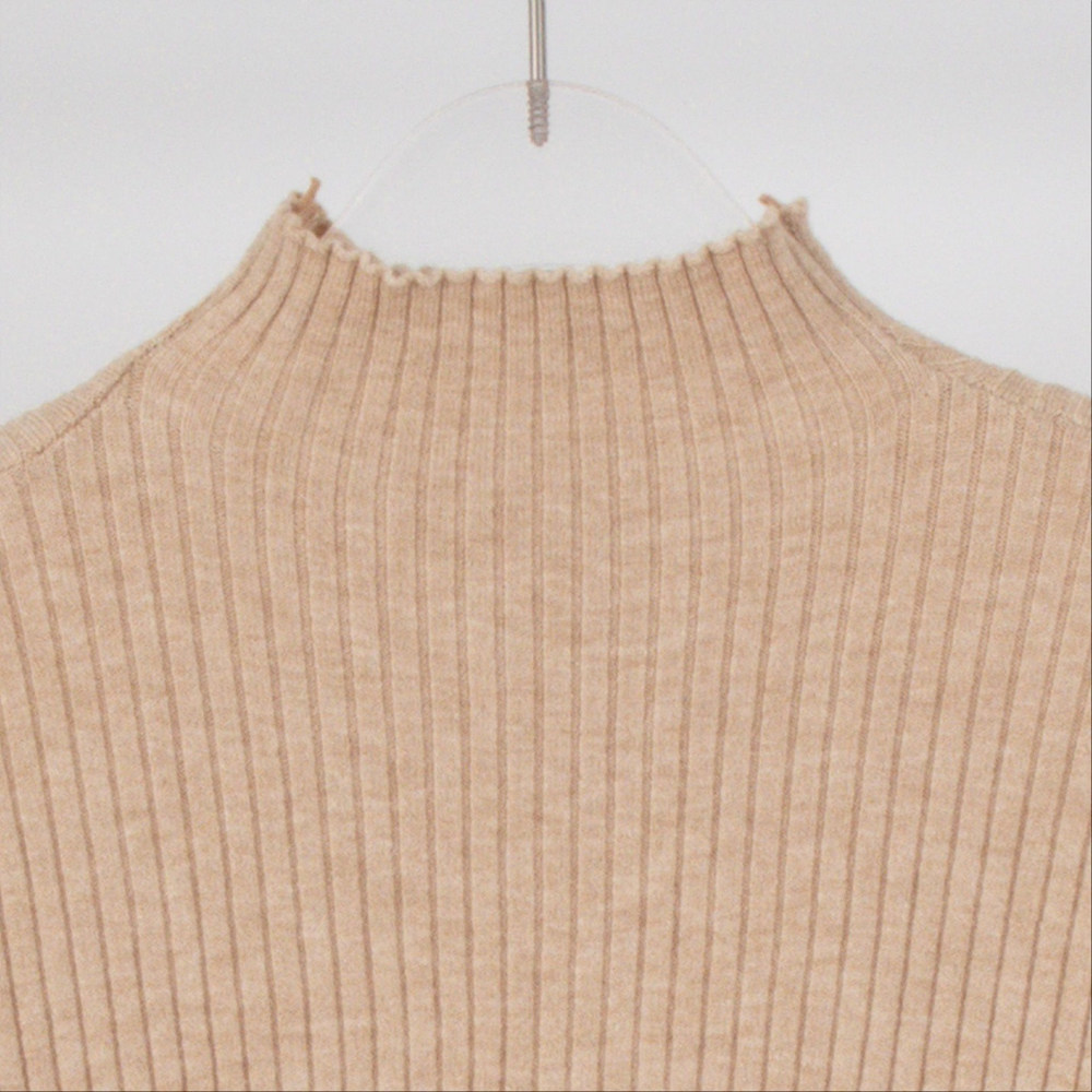 ボタンスリーブリブハーフネックニット | 詳細画像24