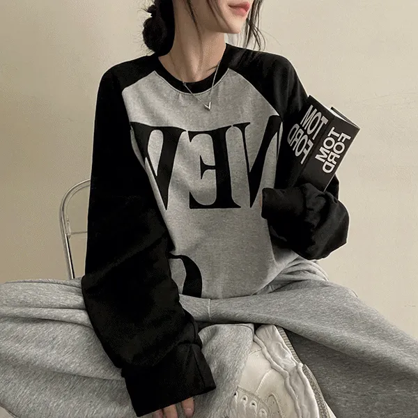 NEW YORKビッグレタリング配色Tシャツ | hijjoo | 詳細画像1