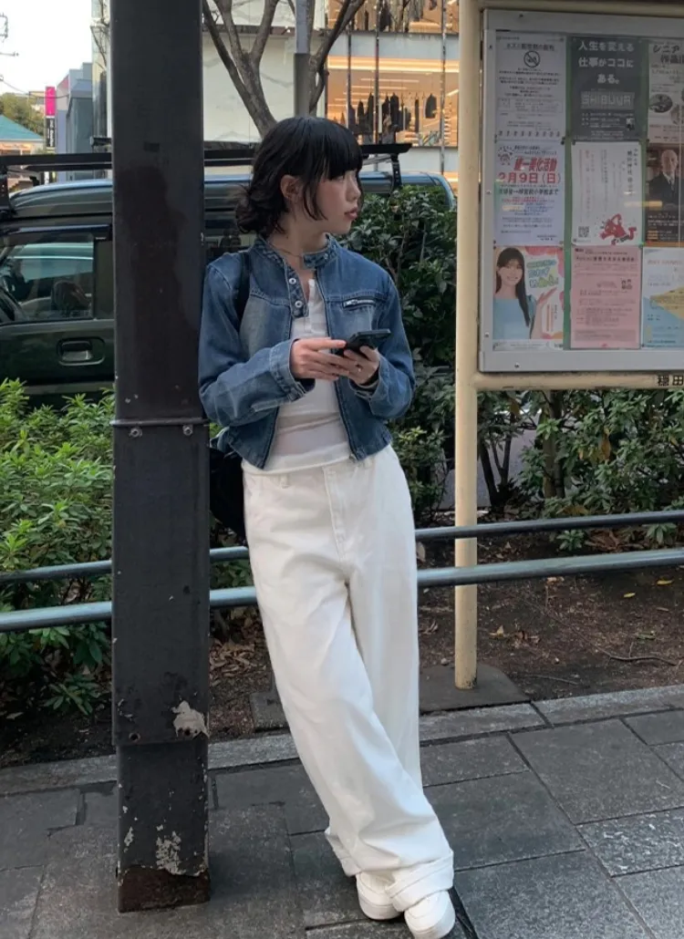 3TYPEワンボタンワイドパンツ | anyonemore | 詳細画像1
