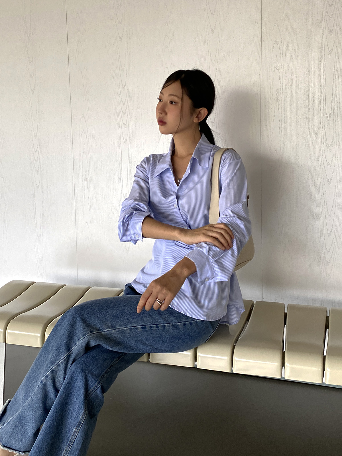 リボンラップストライプシャツ | 詳細画像10