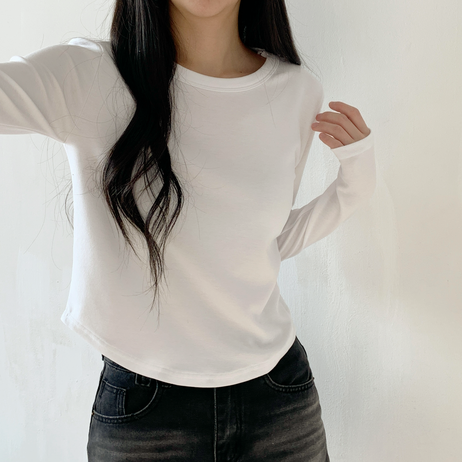 ラウンドヘムクロップドTシャツ | 詳細画像20