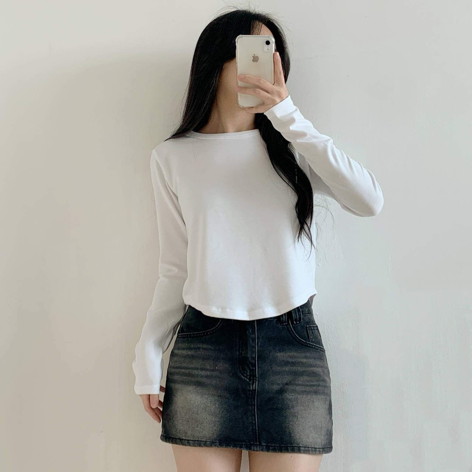 ラウンドヘムクロップドTシャツ | 詳細画像10