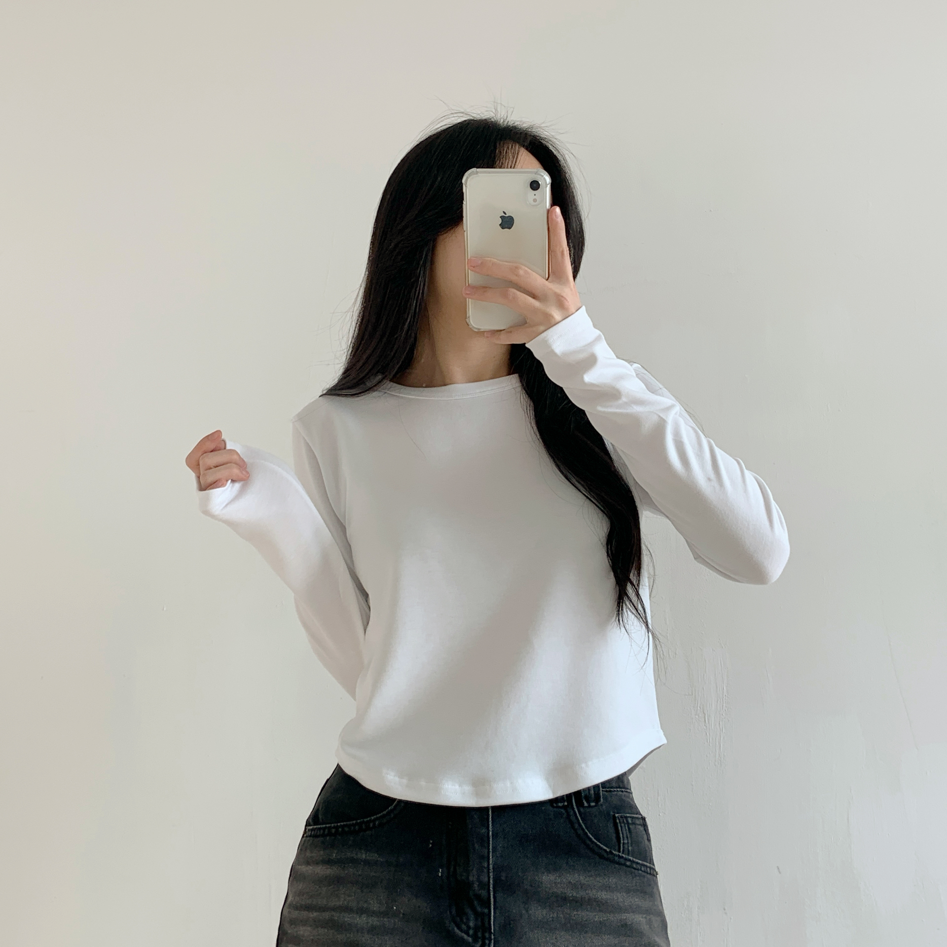 ラウンドヘムクロップドTシャツ | 詳細画像13