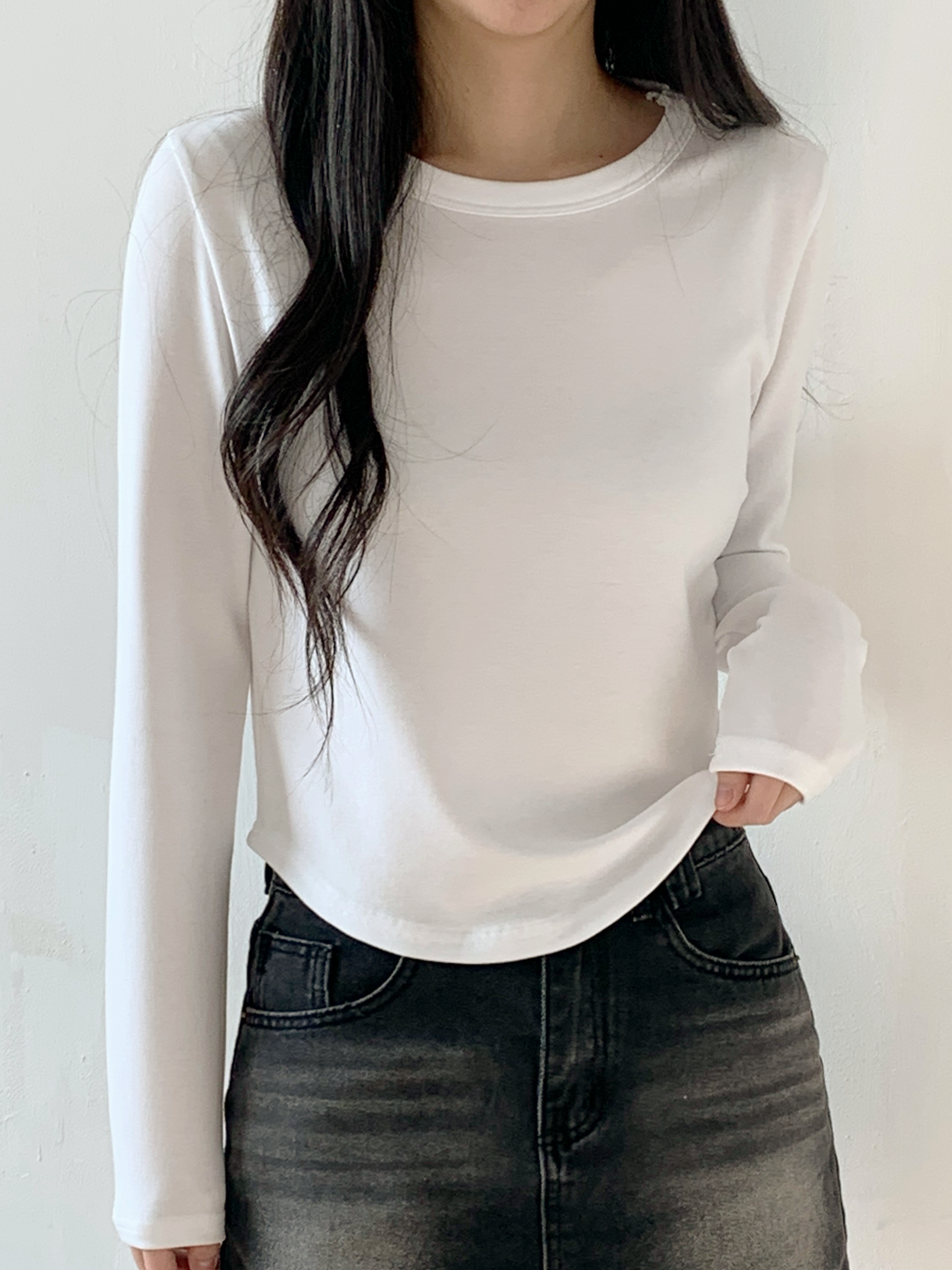 ラウンドヘムクロップドTシャツ | 詳細画像15