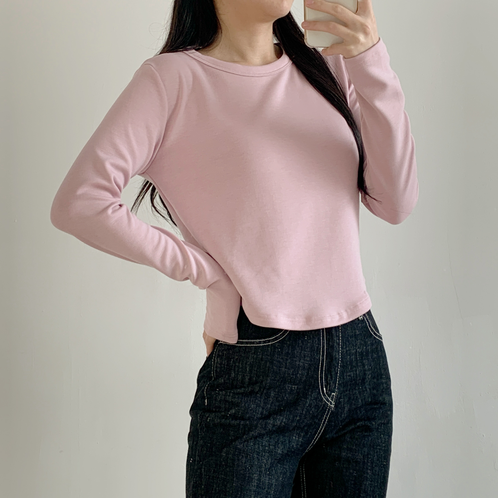 ラウンドヘムクロップドTシャツ | 詳細画像7