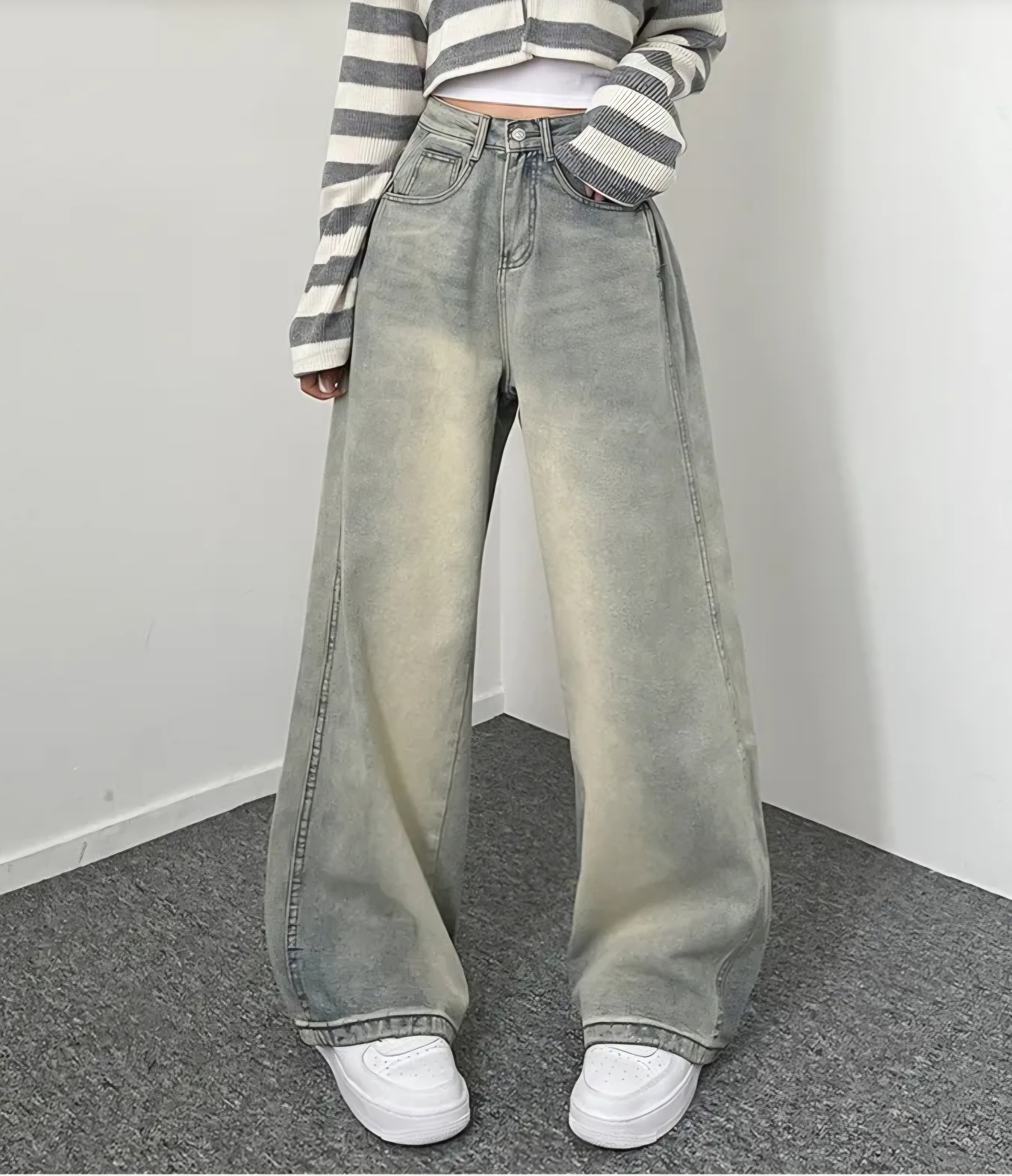 サイドタックラインワイドデニムパンツ | 詳細画像3