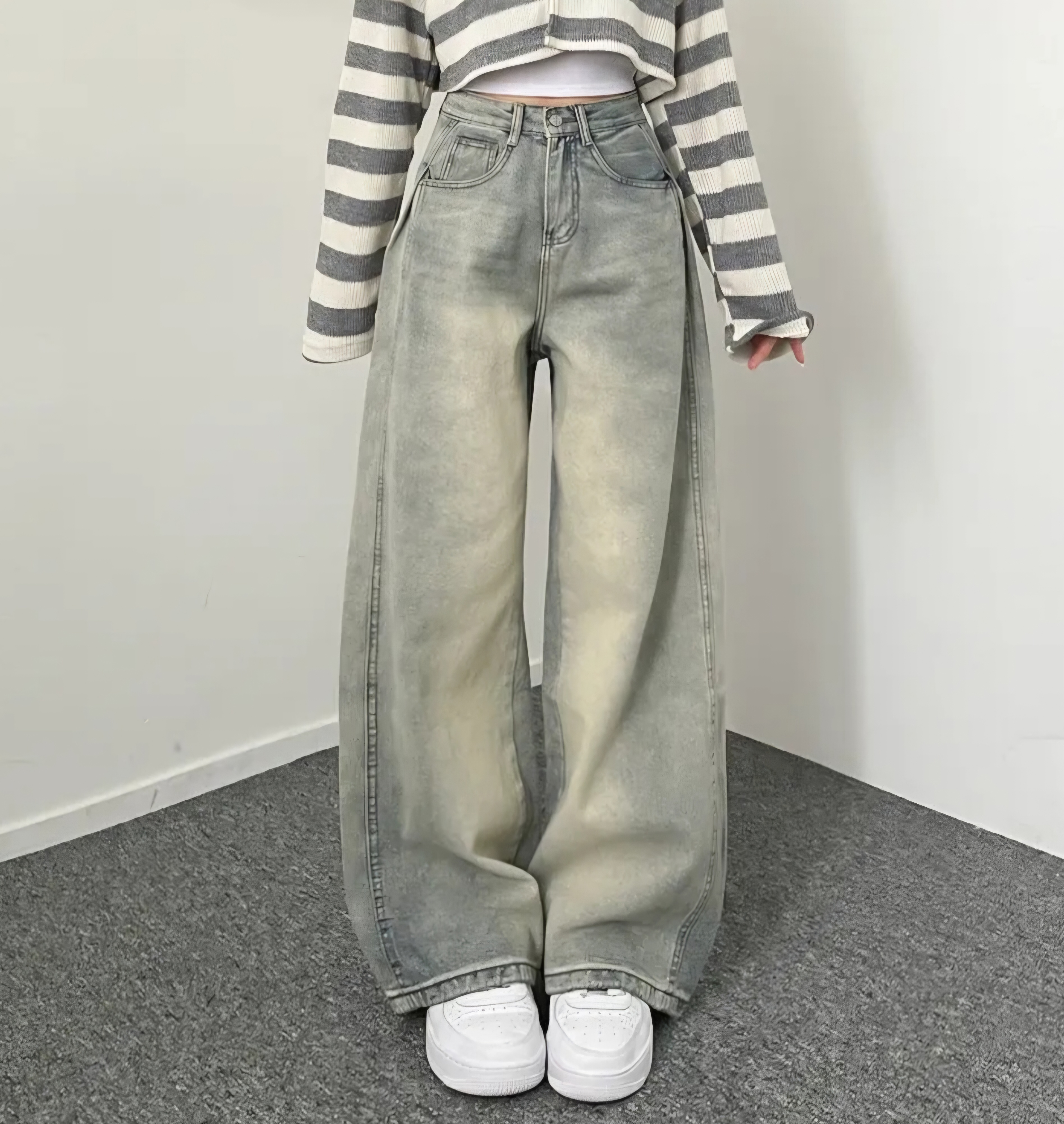 サイドタックラインワイドデニムパンツ | 詳細画像4