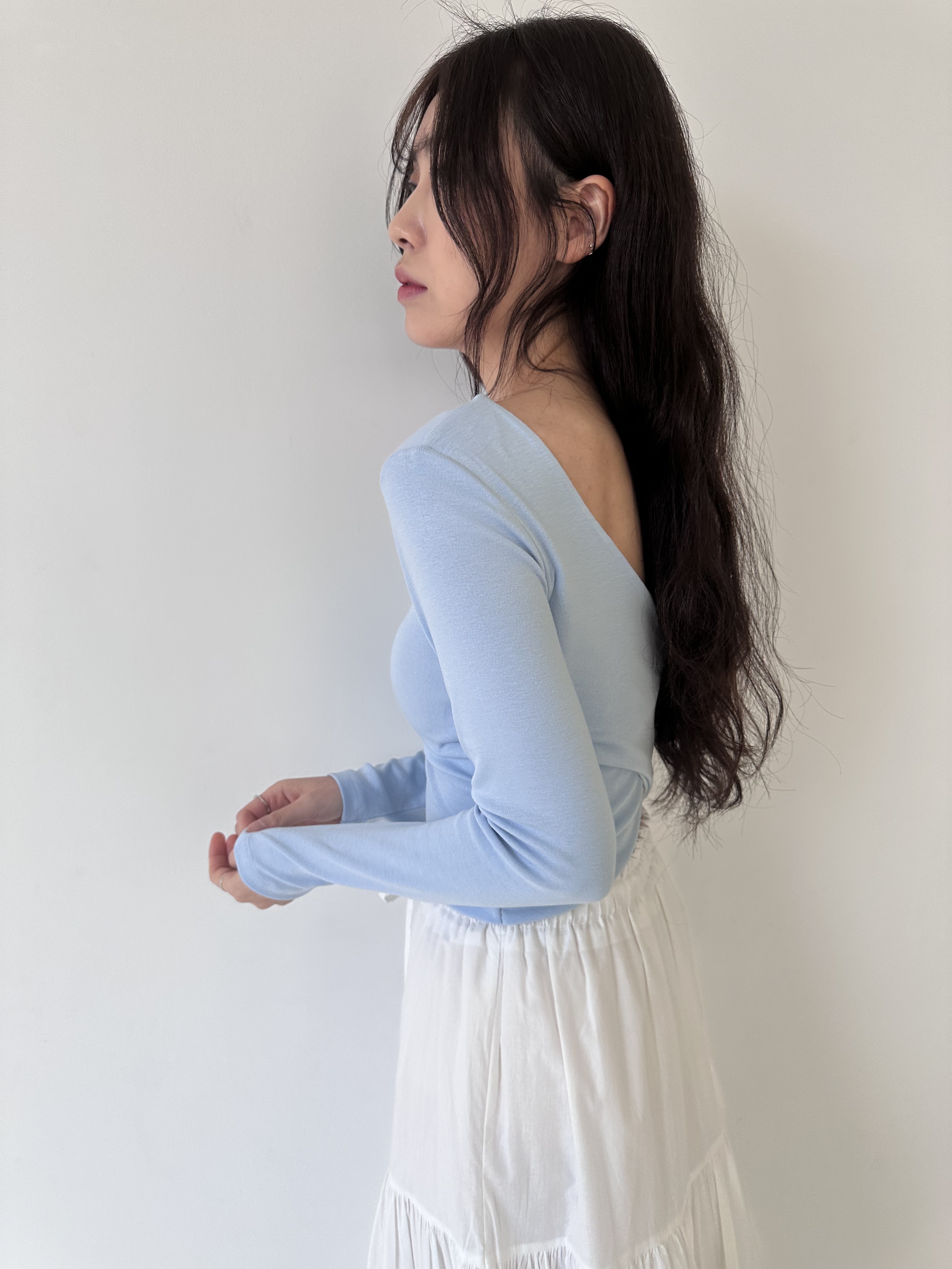 バッククロスクロップドTシャツ | 詳細画像13