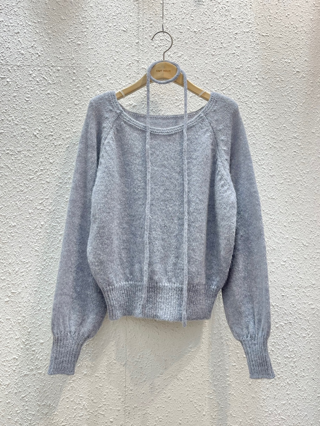 ストラップ付アルパカ混ラグランニット | 詳細画像10