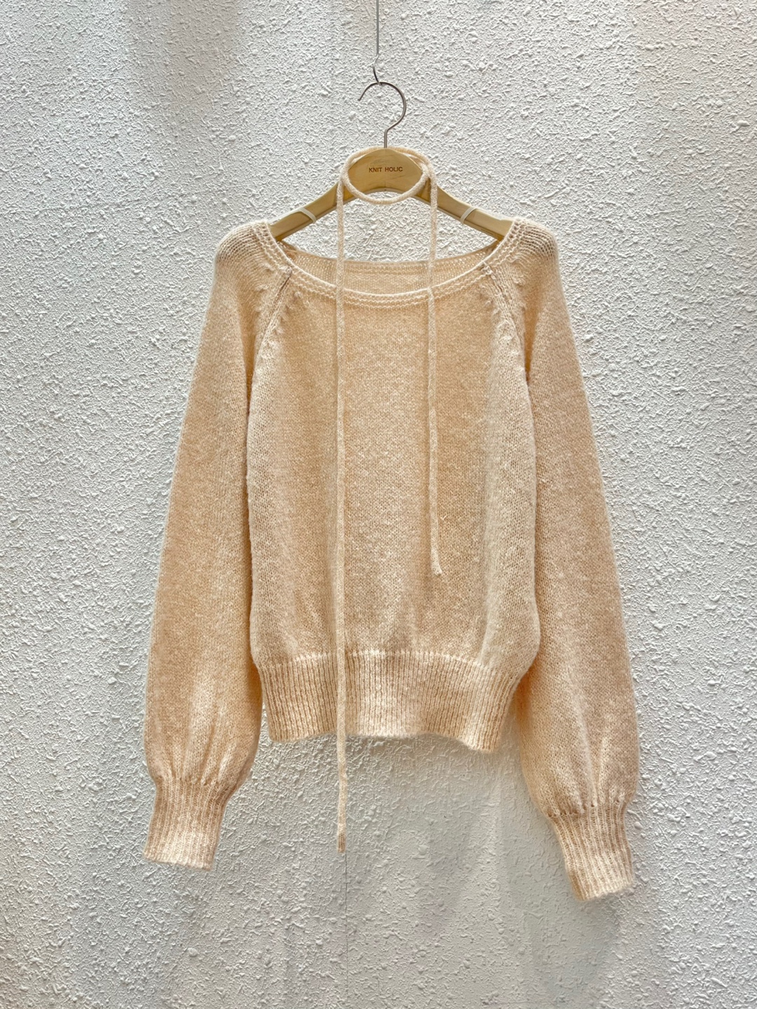 ストラップ付アルパカ混ラグランニット | 詳細画像11