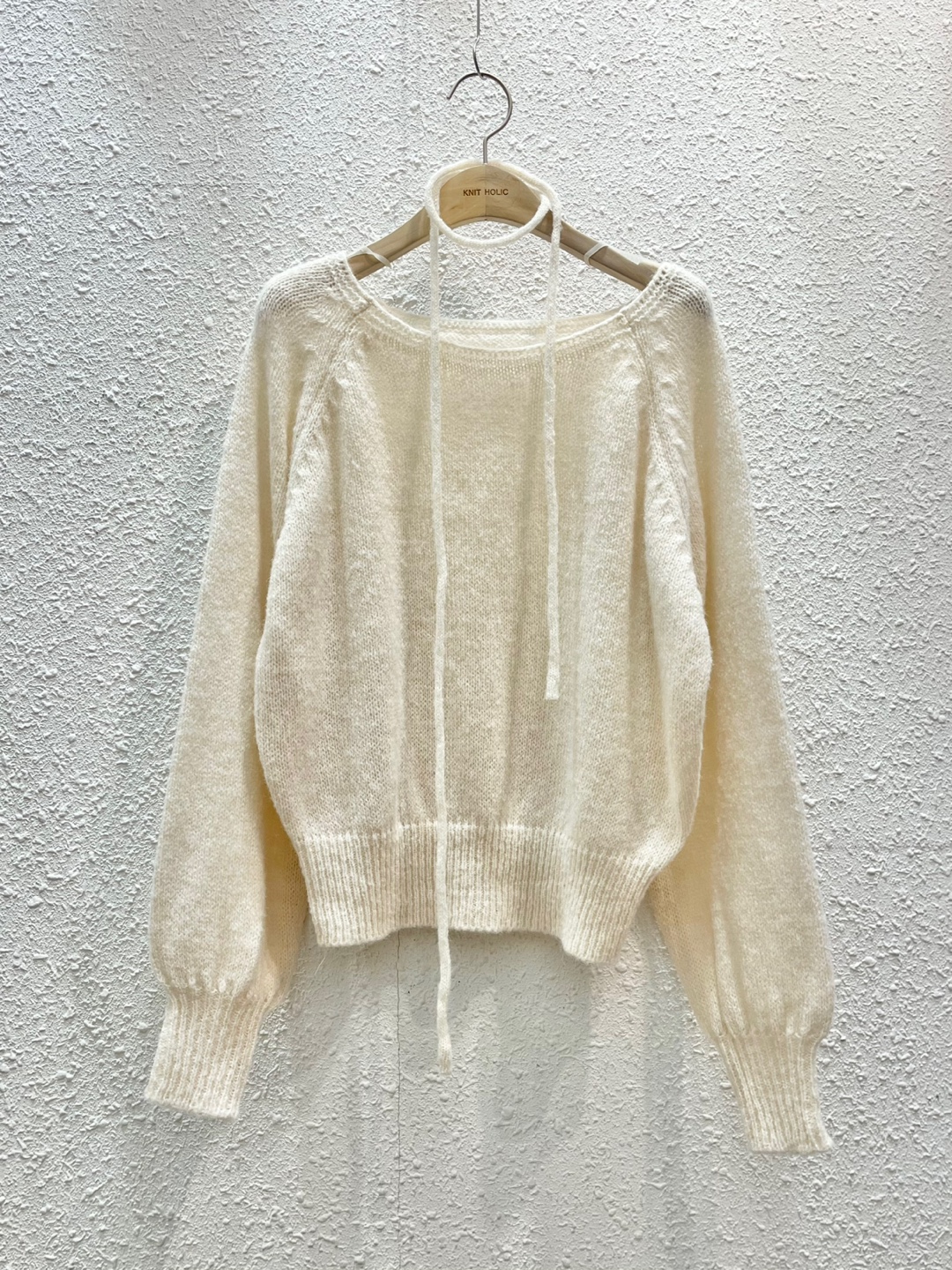 ストラップ付アルパカ混ラグランニット | 詳細画像12