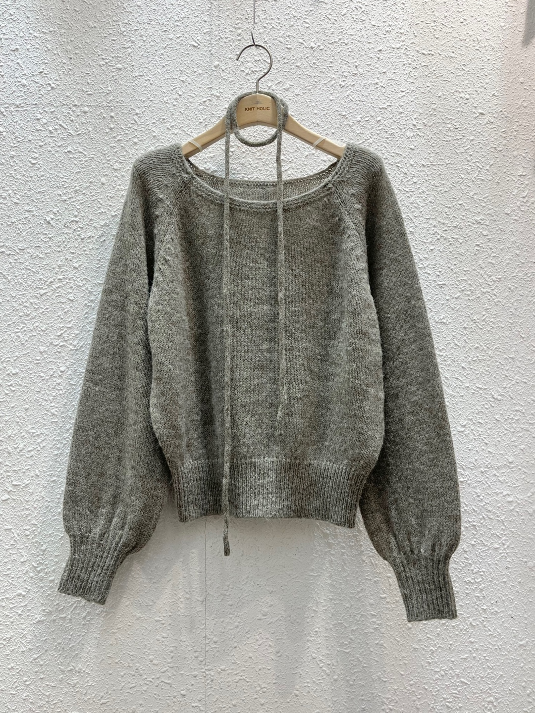 ストラップ付アルパカ混ラグランニット | 詳細画像13