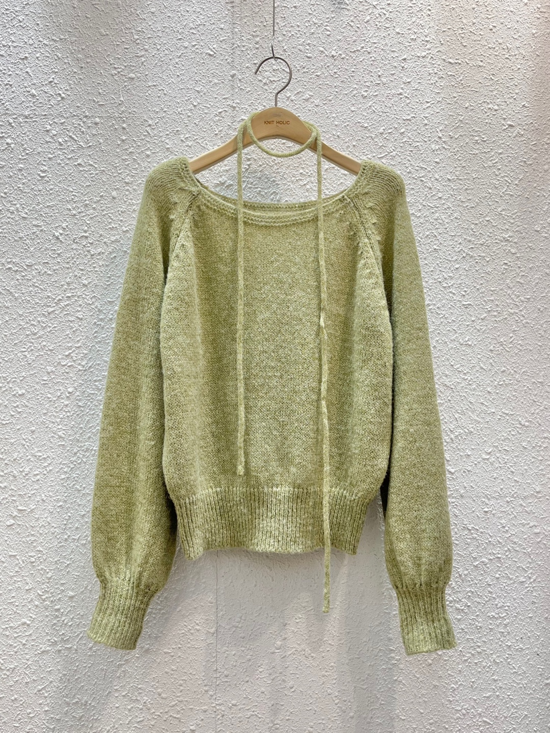 ストラップ付アルパカ混ラグランニット | 詳細画像14